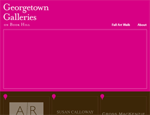 Tablet Screenshot of georgetowngalleries.com